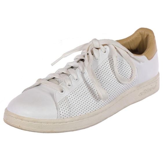 Worn 1x ADIDAS Stan Smith Sneakers Trainers White & Tan Sz. 10 Leather main image 7